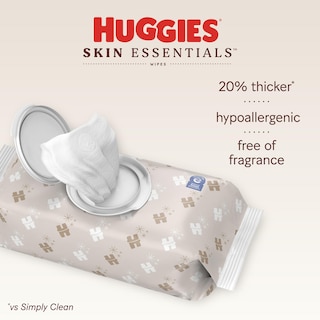 Foto 2 | Toallitas Húmedas Huggies Skin Essentials Con 99% De Agua, 336 Unidades - Venta Internacional.