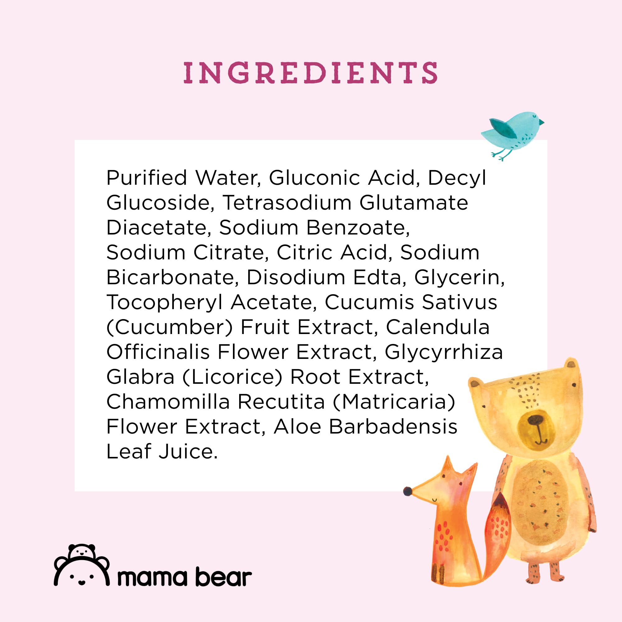 Foto 6 | Toallitas Para Manos Y Cara Para Bebés Mama Bear, Sin Perfume, 180 Unidades, 9 Unidades - Venta Internacional.