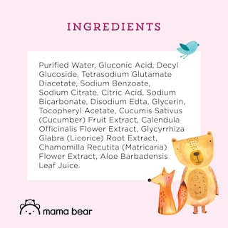 Foto 6 | Toallitas Para Manos Y Cara Para Bebés Mama Bear, Sin Perfume, 180 Unidades, 9 Unidades - Venta Internacional.