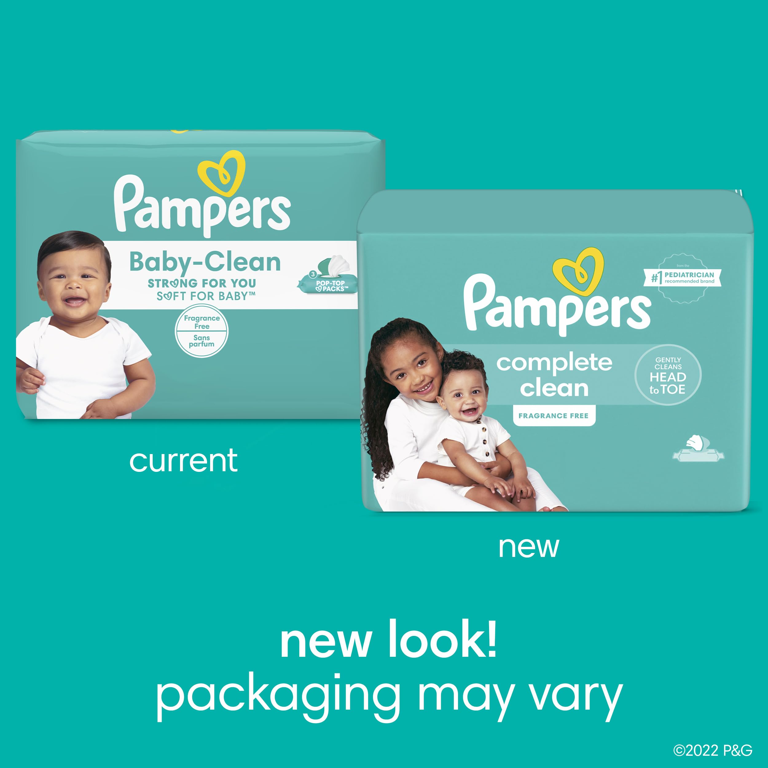 Foto 2 | Toallitas Pampers Complete Clean Con Aroma 432 Para Bebés - Venta Internacional.