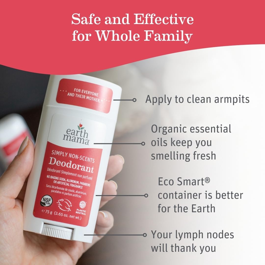 Foto 3 pulgar | Desodorante Earth Mama Simply Non-scents, Sin Perfume, 78 Ml (paquete De 2) - Venta Internacional.