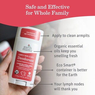 Foto 2 | Desodorante Earth Mama Simply Non-scents, Sin Perfume, 78 Ml (paquete De 2) - Venta Internacional.