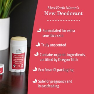 Foto 5 | Desodorante Earth Mama Simply Non-scents, Sin Perfume, 78 Ml (paquete De 2) - Venta Internacional.