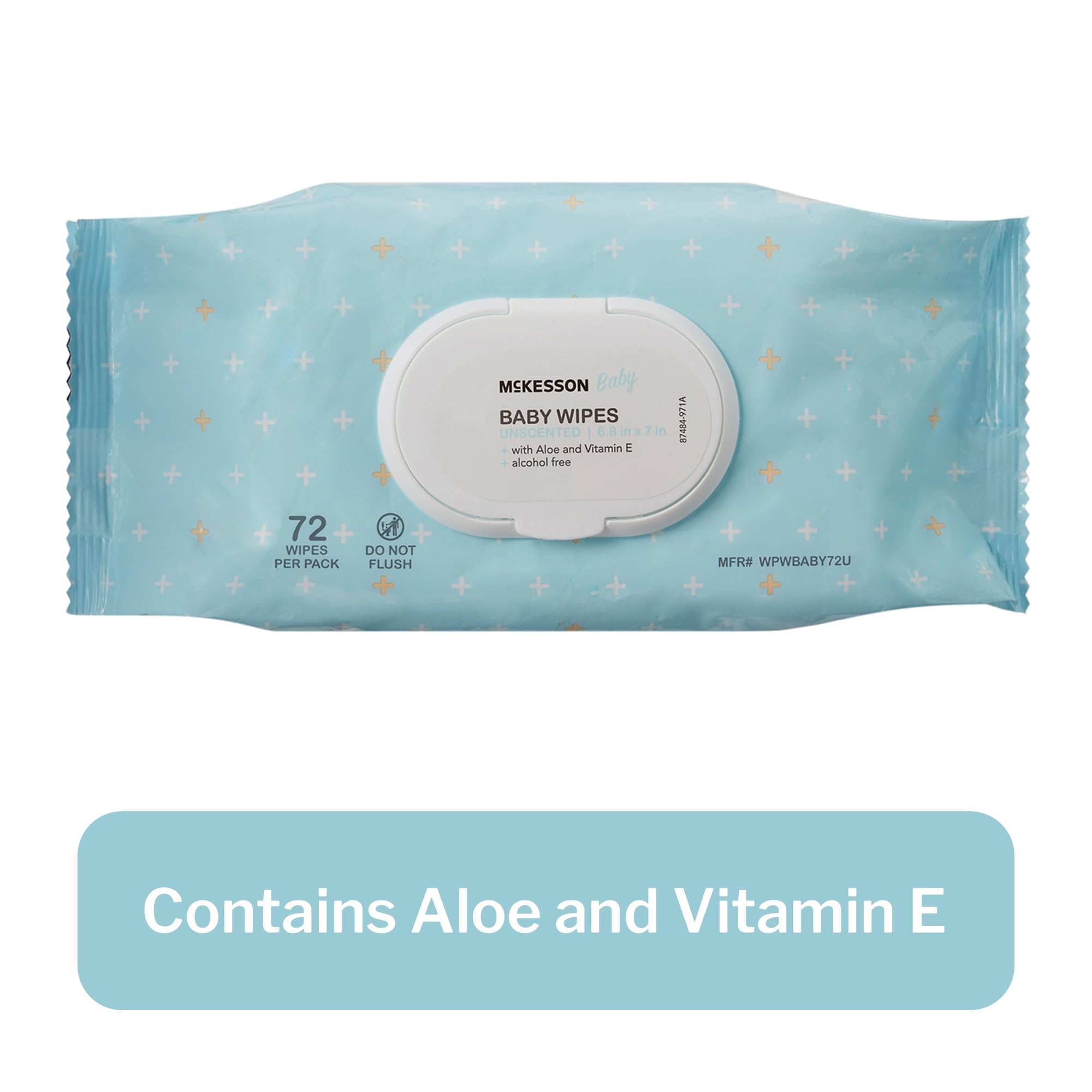 Foto 5 pulgar | Toallitas Para Bebés Mckesson Con Aloe Y Vitamina E Sin Perfume 72x12 - Venta Internacional.