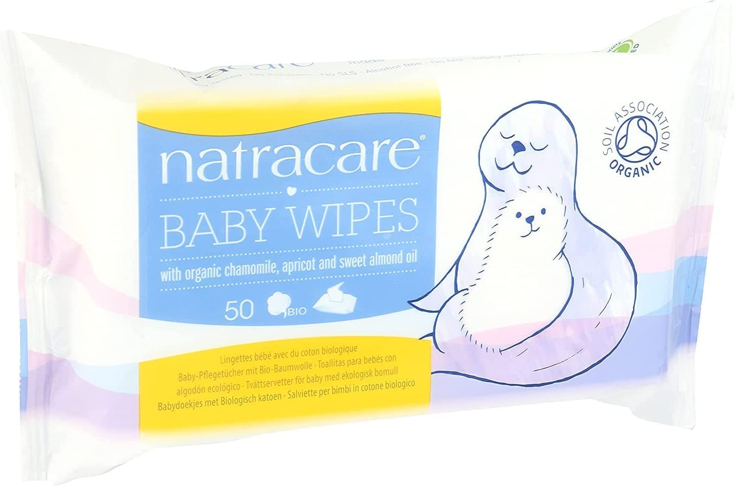 Foto 6 | Toallitas Húmedas Para Bebés Natracare De Algodón Orgánico De 50 Quilates (paquete De 6) - Venta Internacional.
