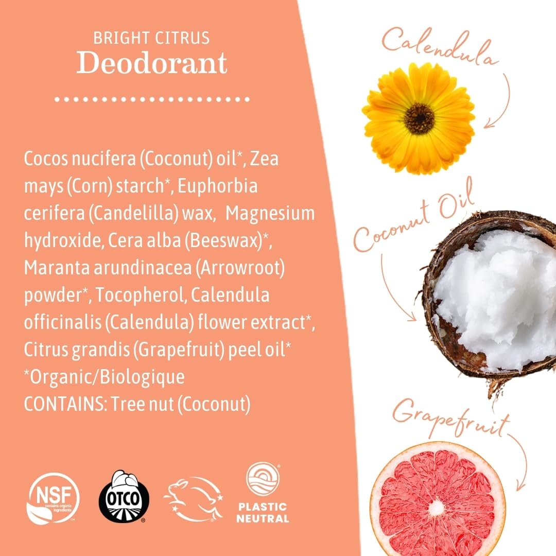 Foto 6 | Desodorante Earth Mama Bright Citrus, 78 Ml, Seguro Para Pieles Sensibles - Venta Internacional.