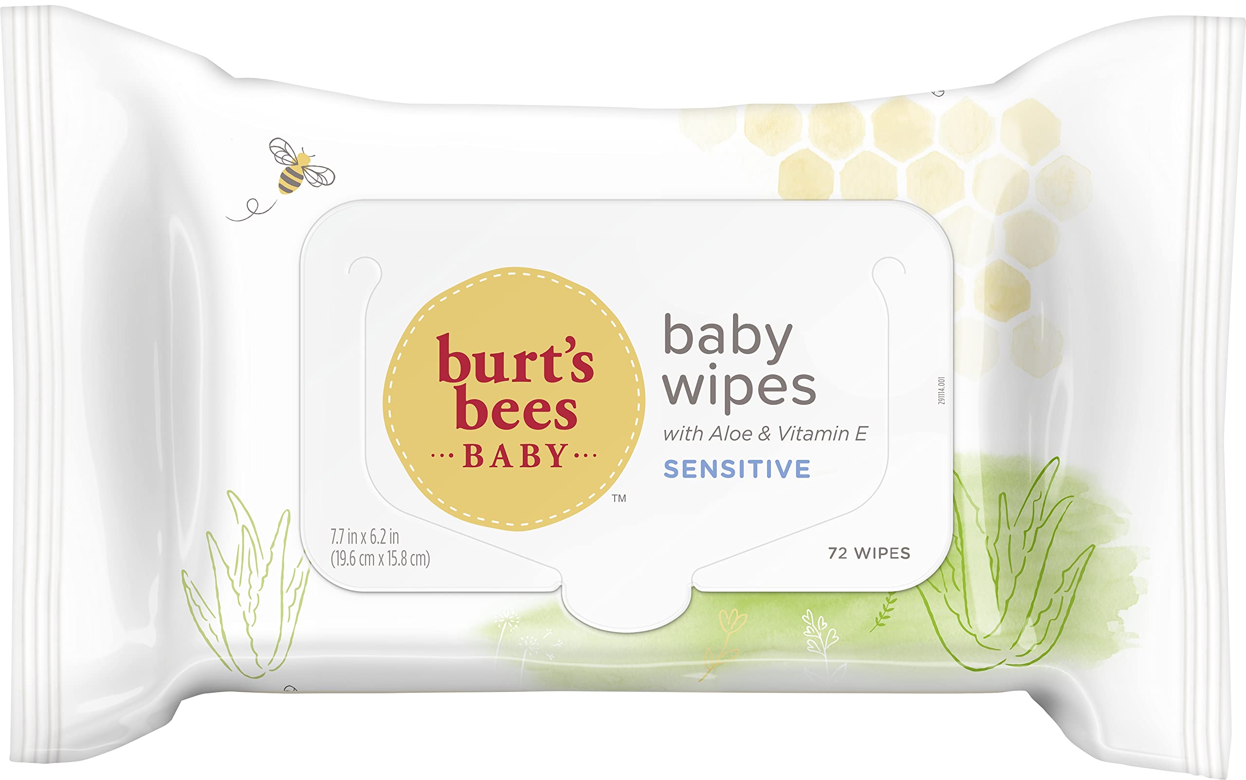 Toallitas Para Bebés Burt's Bees Sin Cloro, 72 Unidades (paquete De 1) - Venta Internacional.