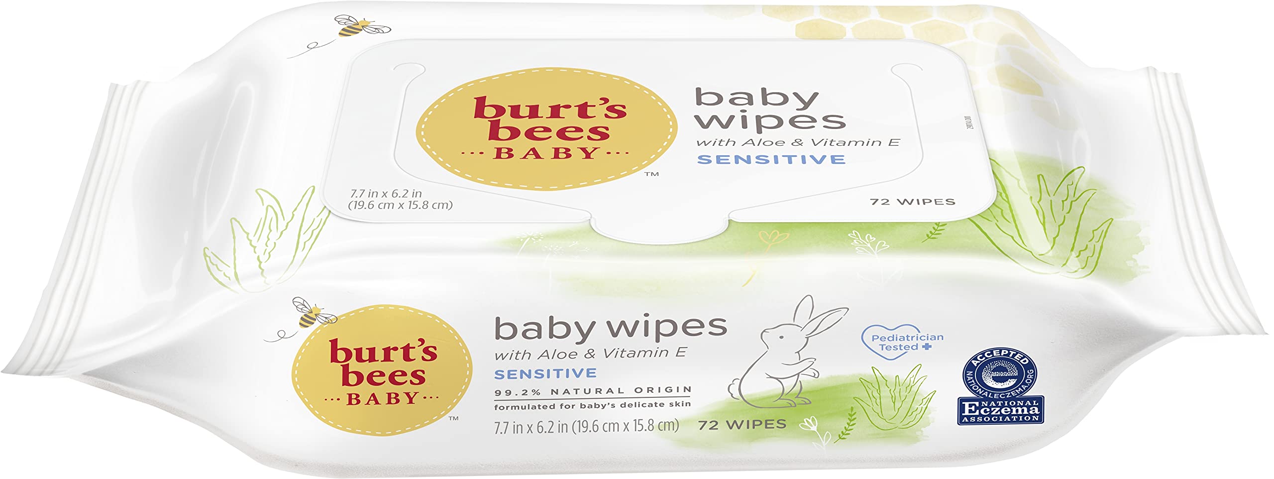 Foto 3 pulgar | Toallitas Para Bebés Burt's Bees Sin Cloro, 72 Unidades (paquete De 1) - Venta Internacional.