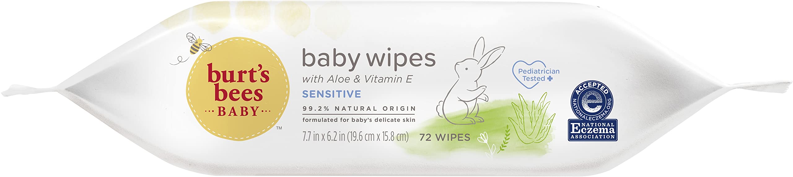 Foto 5 pulgar | Toallitas Para Bebés Burt's Bees Sin Cloro, 72 Unidades (paquete De 1) - Venta Internacional.