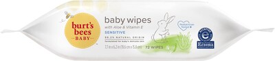 Foto 4 | Toallitas Para Bebés Burt's Bees Sin Cloro, 72 Unidades (paquete De 1) - Venta Internacional.