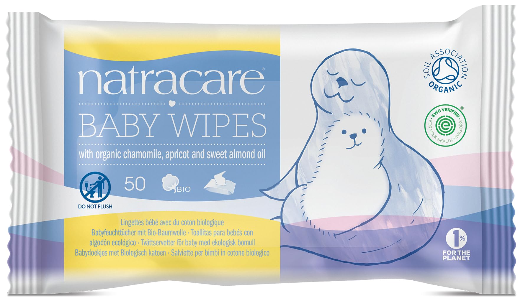 Toallitas Para Bebés Natracare De Algodón Orgánico Con Aceites Esenciales 50u - Venta Internacional.