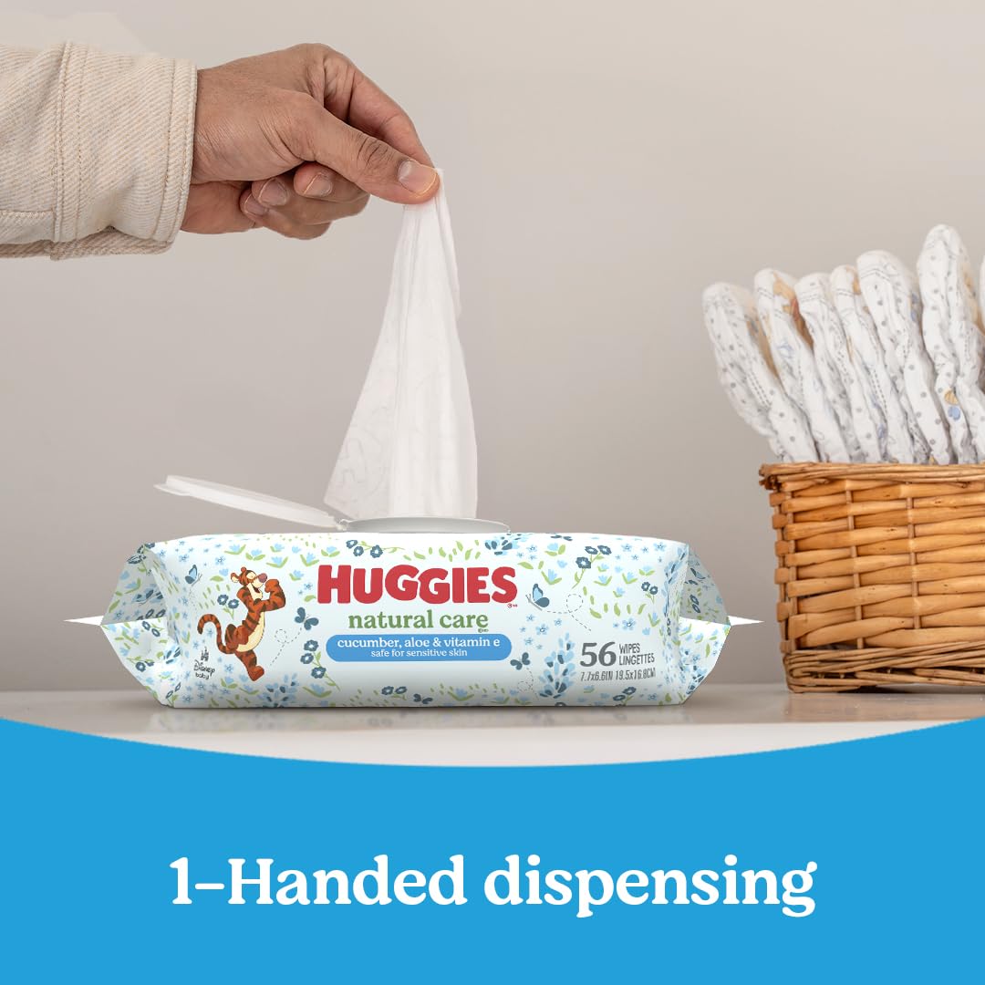 Foto 7 pulgar | Toallitas Húmedas Huggies Natural Care Con Pepino  Aloe Y Vitamina E - Venta Internacional.