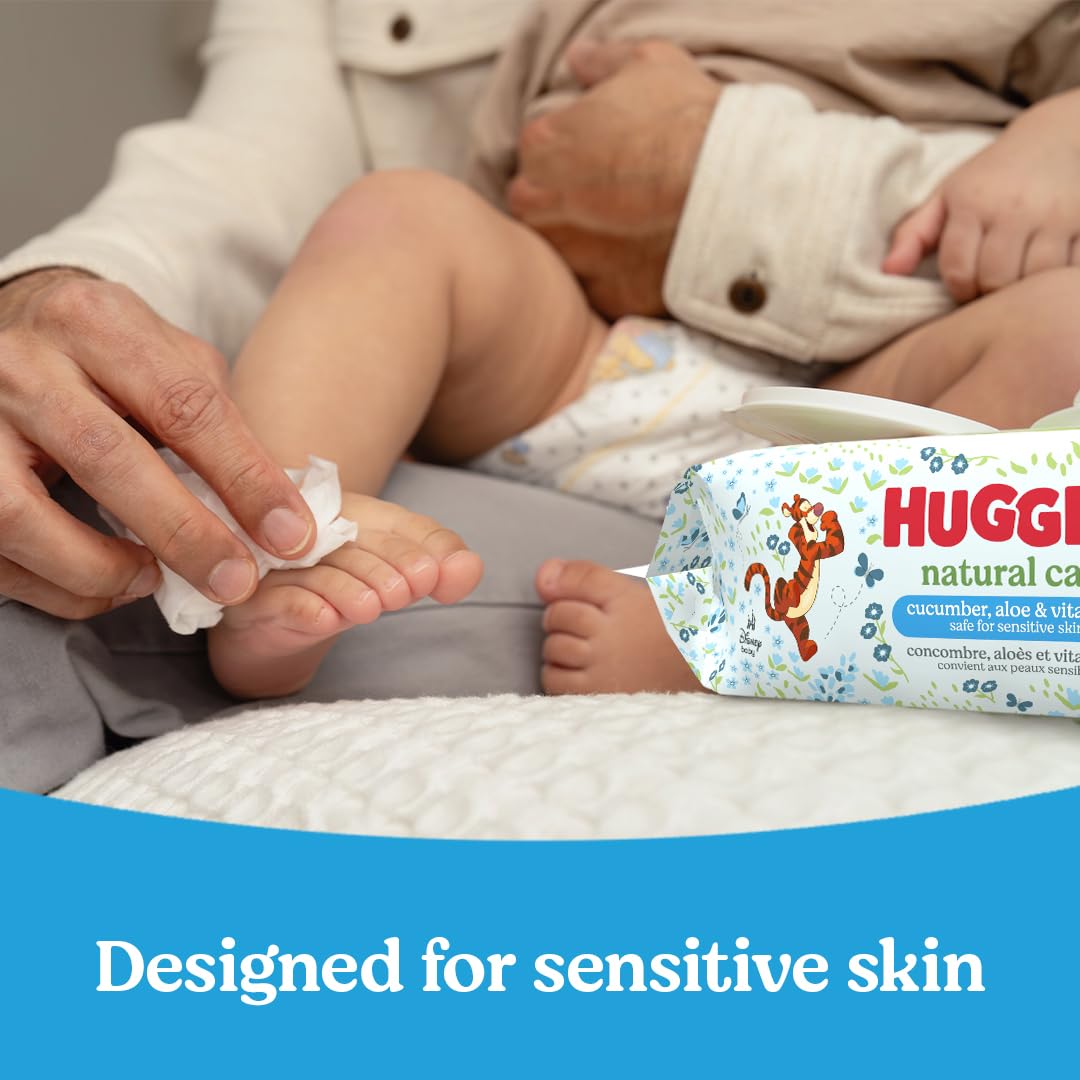 Foto 7 | Toallitas Húmedas Huggies Natural Care Con Pepino  Aloe Y Vitamina E - Venta Internacional.