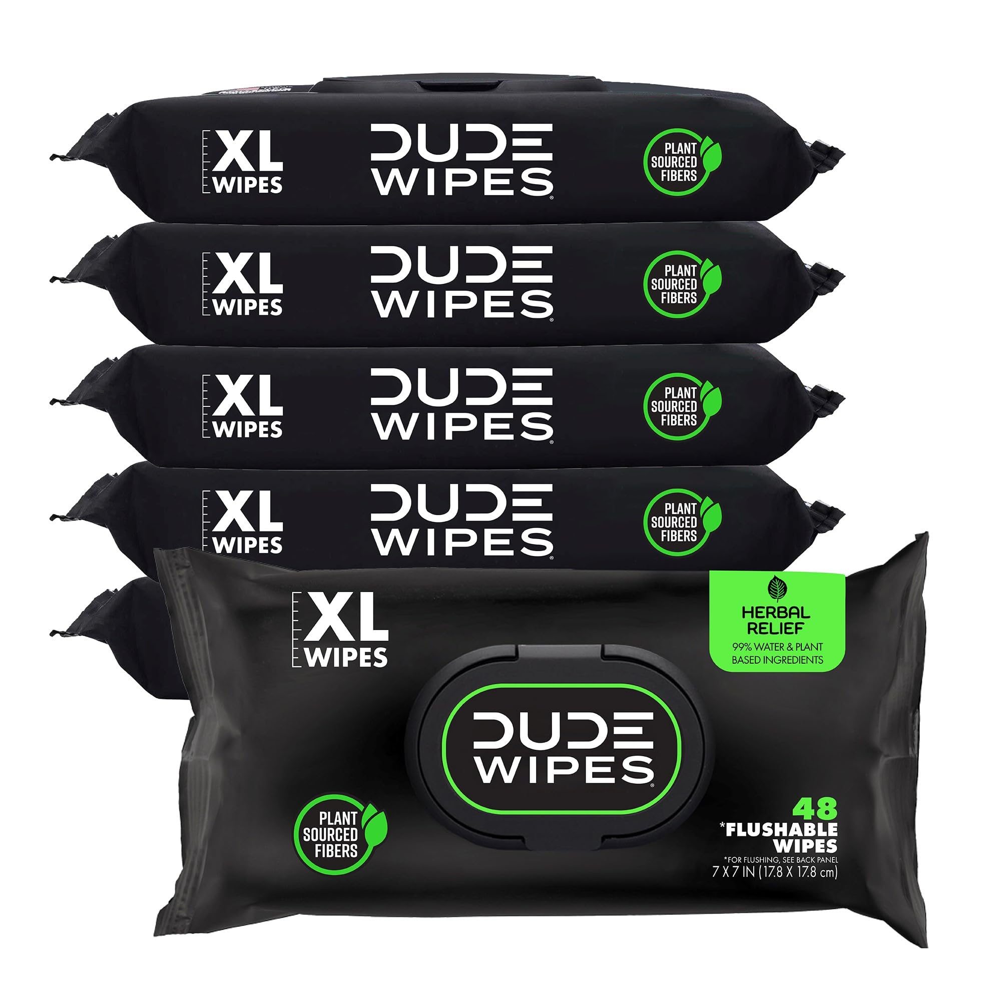 Foto 2 pulgar | Toallitas Desechables Dude Wipes Herbal Relief  Paquete De 6  288 Toallitas - Venta Internacional.