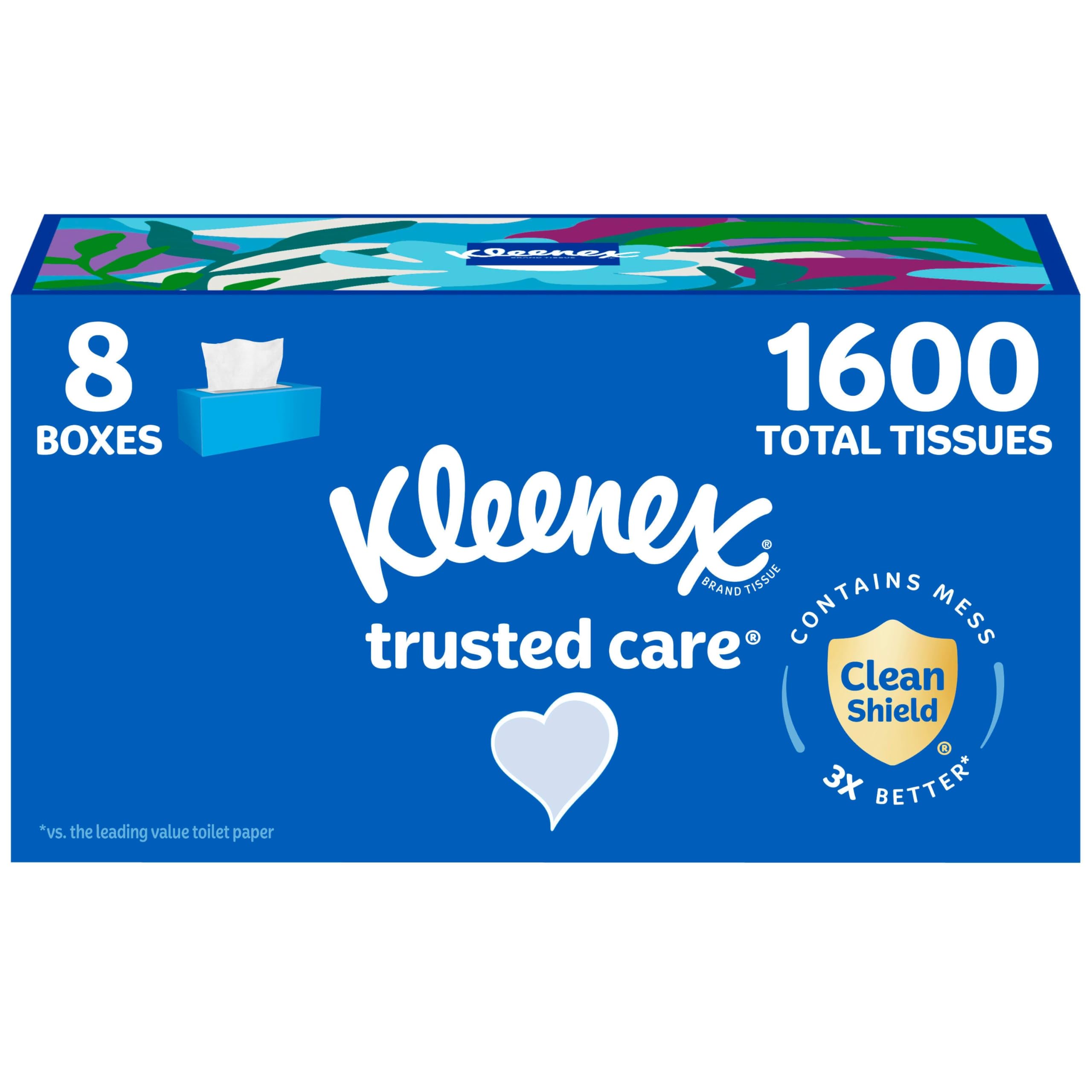 Foto 2 pulgar | Pañuelos Faciales Kleenex Trusted Care De 2 Capas  200 Hojas X 8 - Venta Internacional.