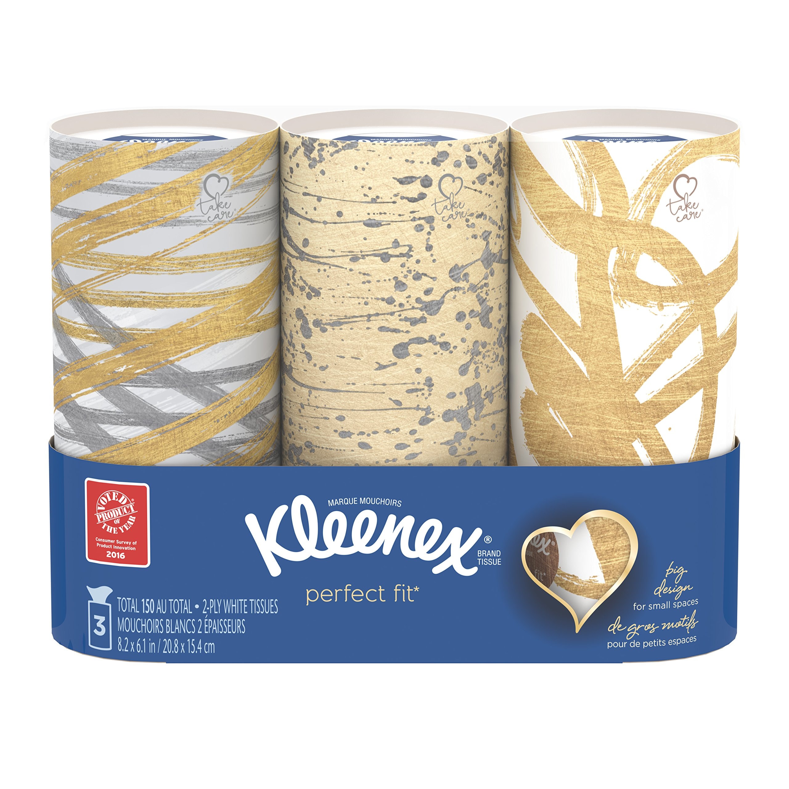 Pañuelos Faciales Kleenex Perfect Fit  Paquete De 3 - Venta Internacional.