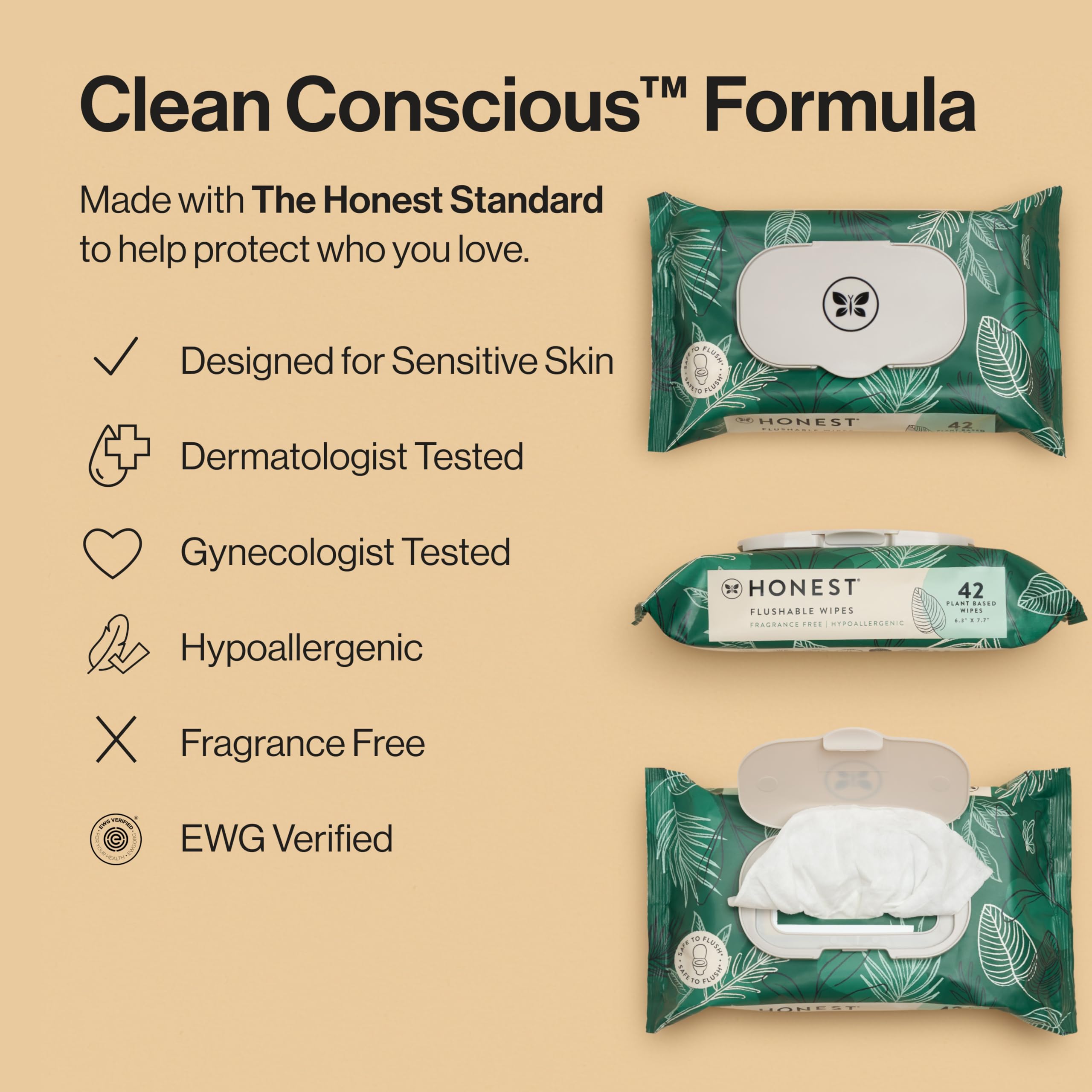 Foto 5 pulgar | Toallitas Desechables The Honest Company Sensitive Skin  336 Unidades - Venta Internacional.