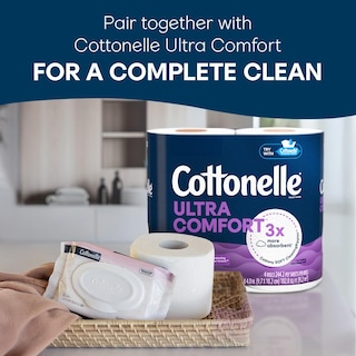 Foto 7 | Toallitas Húmedas Desechables Cottonelle Sin Fragancia 42 Toallitas X 8 - Venta Internacional.