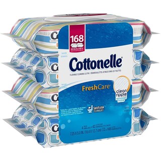 Foto 1 | Paños Limpiadores Desechables Cottonelle Freshcare 168 Wipes - Venta Internacional.