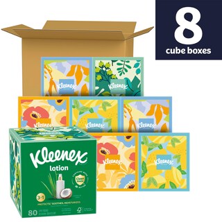 Foto 2 | Loción Kleenex Facial Tissue Con Aceite De Coco 3 Capas 640 Pañuelos - Venta Internacional.