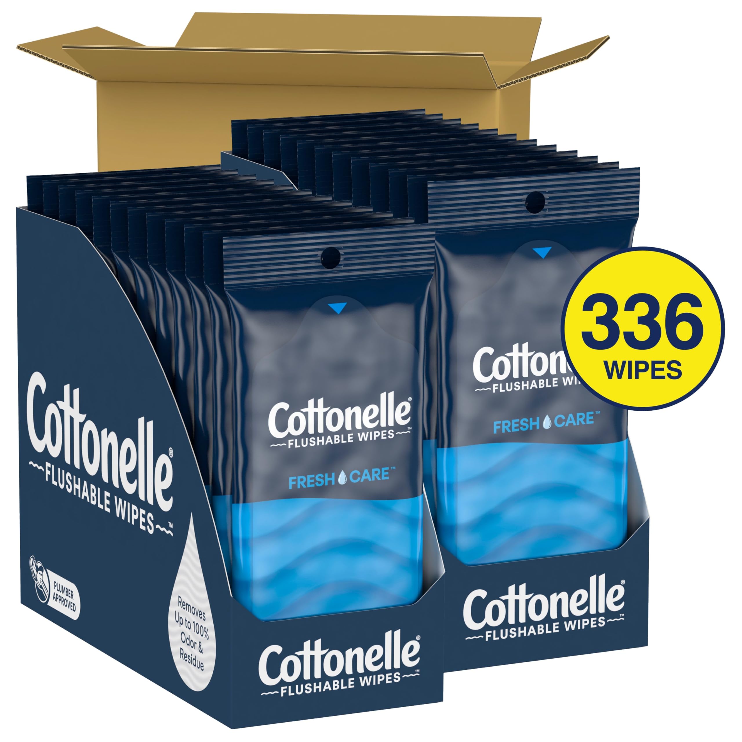 Foto 2 | Toallitas Húmedas Desechables Cottonelle Fresh Care 24 X 14 (336 En Total) - Venta Internacional.