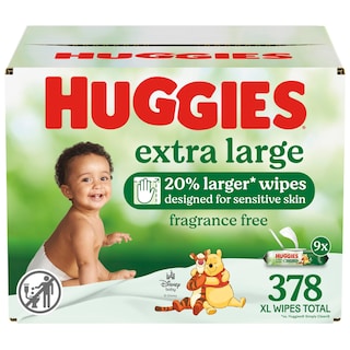 Foto 1 | Toallitas Húmedas Huggies Extra Grandes Sin Perfume 378 Toallitas - Venta Internacional.
