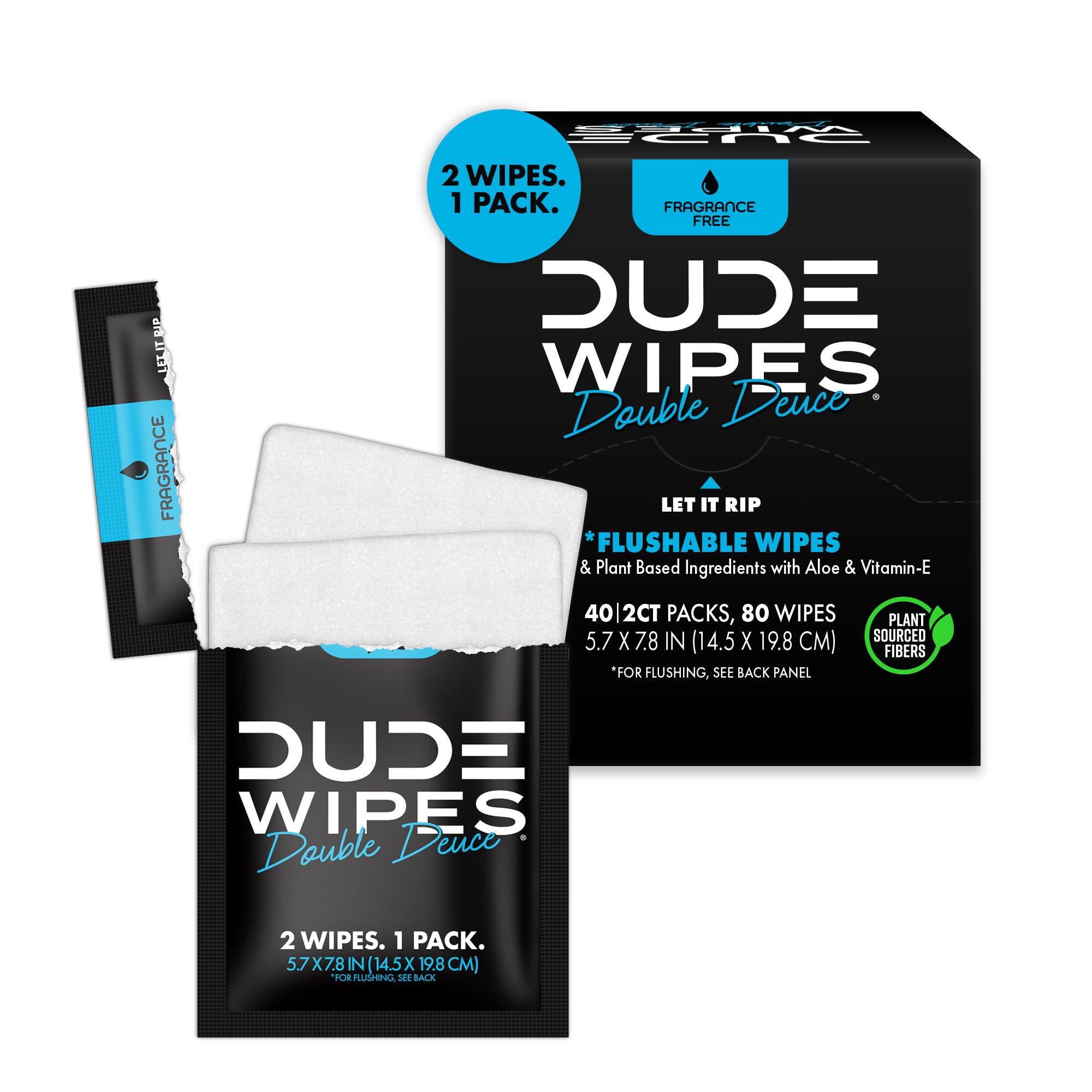 Foto 2 pulgar | Toallitas Desechables Dude Double Deuce  Paquete De 2  80 Toallitas Sin Perfume - Venta Internacional.