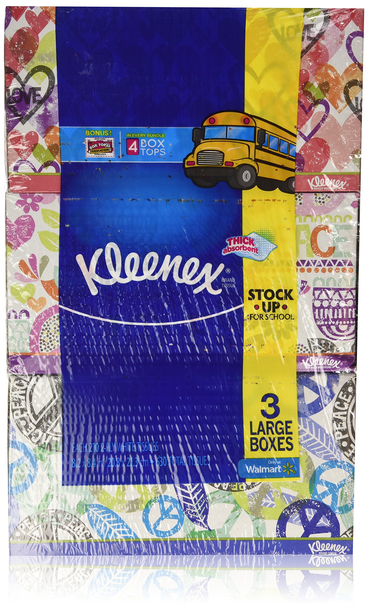Foto 2 pulgar | Tissue Kleenex  2 Capas  210 Hojas  Paquete De 3 - Venta Internacional.