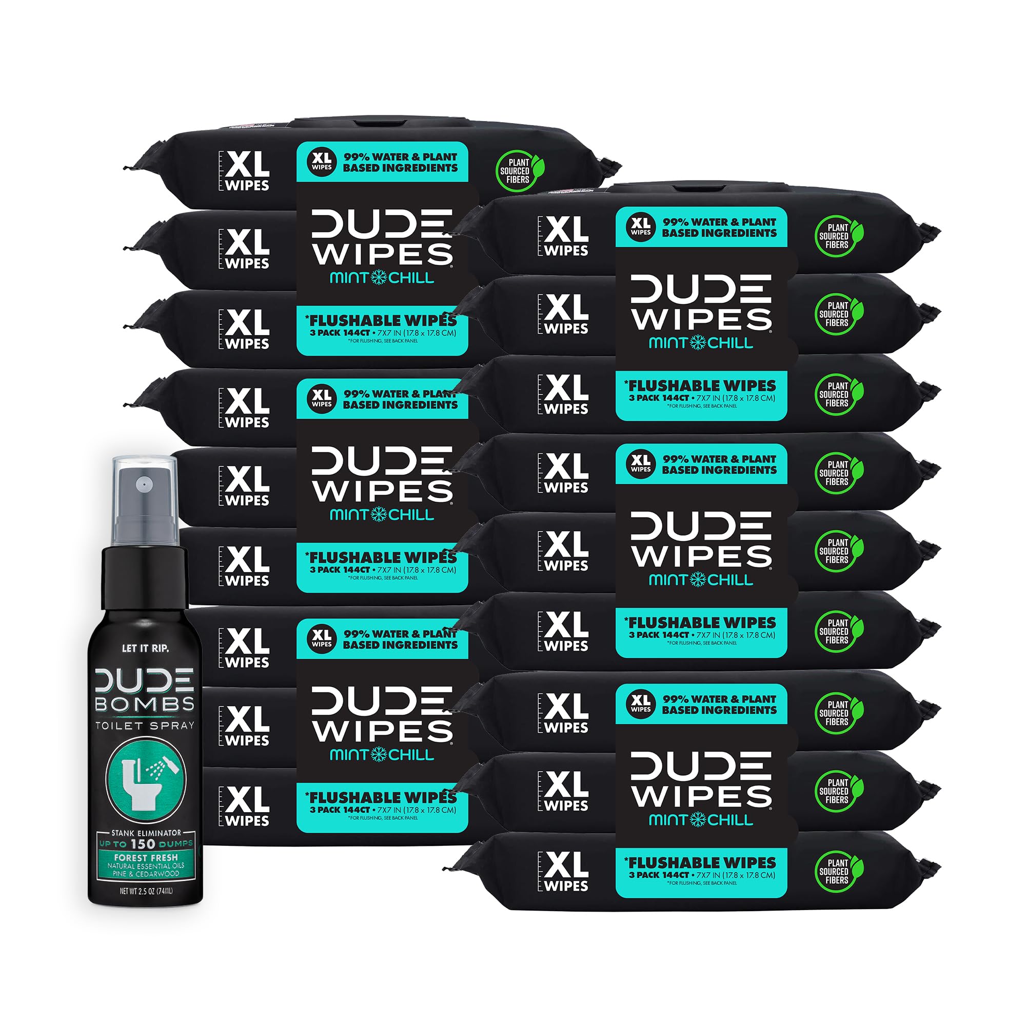 Foto 1 | Toallitas Desechables Dude Wipes  Paquete De 18  864 Toallitas Y 1 Botella De Aerosol - Venta Internacional.