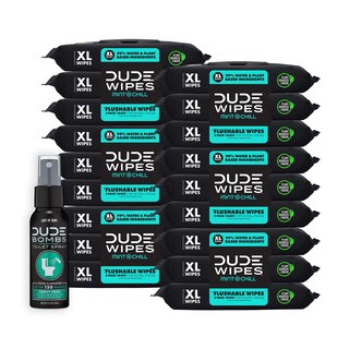 Foto 1 | Toallitas Desechables Dude Wipes Paquete De 18 864 Toallitas Y 1 Botella De Aerosol - Venta Internacional.