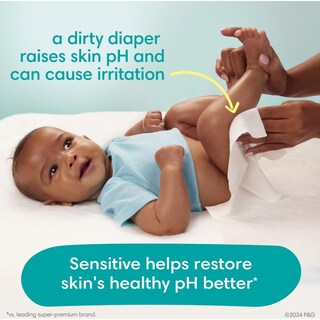Foto 6 | Toallitas Para Bebés Pampers Sensitive A Base De Agua 3 Paquetes De Recambio - Venta Internacional.