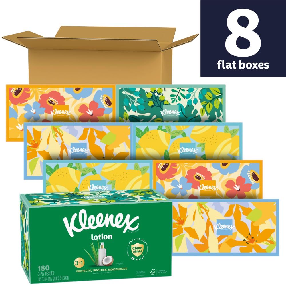Foto 3 pulgar | Loción Facial Kleenex Con Aceite De Coco  3 Capas  180 Hojas - Venta Internacional