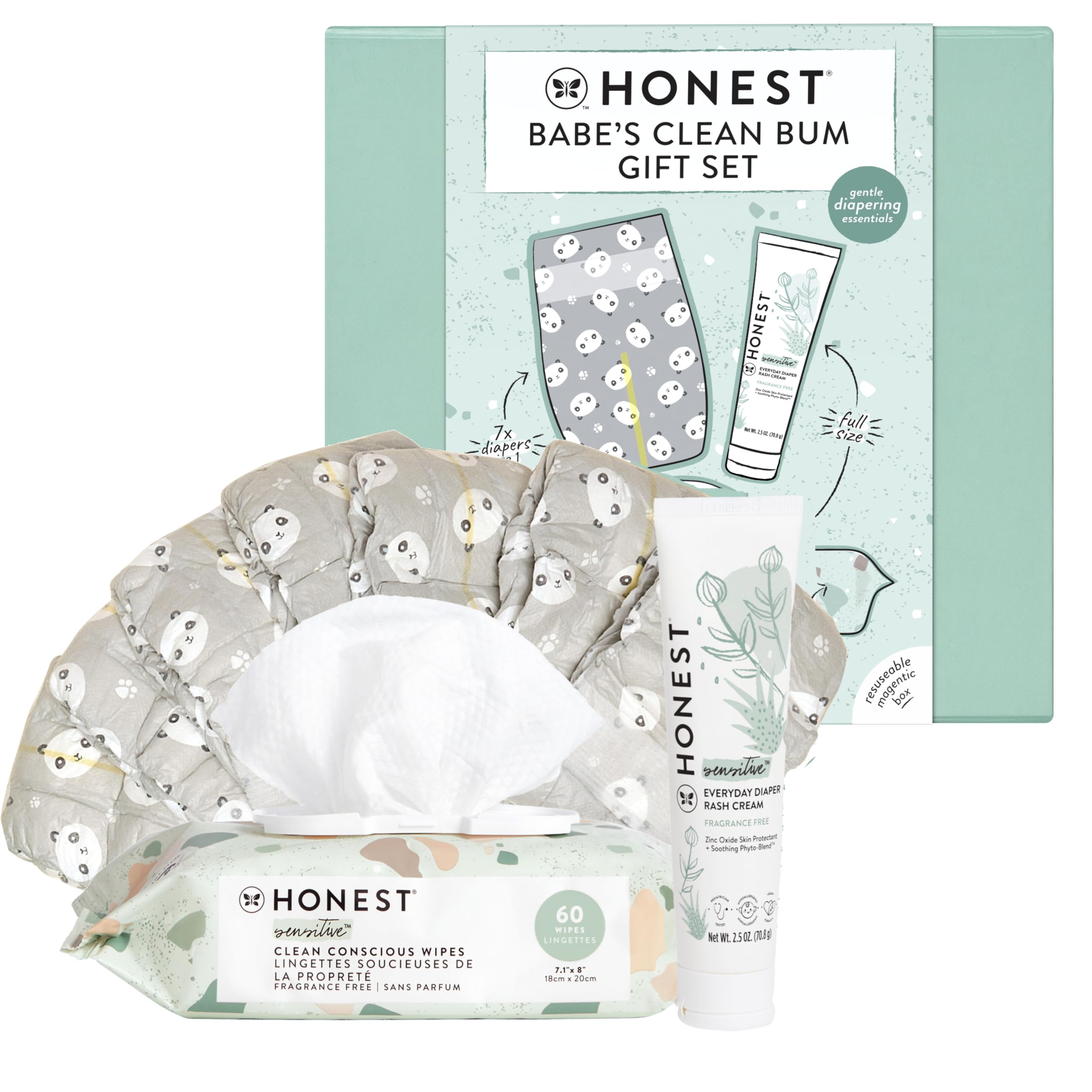 Set De Regalo The Honest Company Babe's Clean Bum Diapering - Venta Internacional.