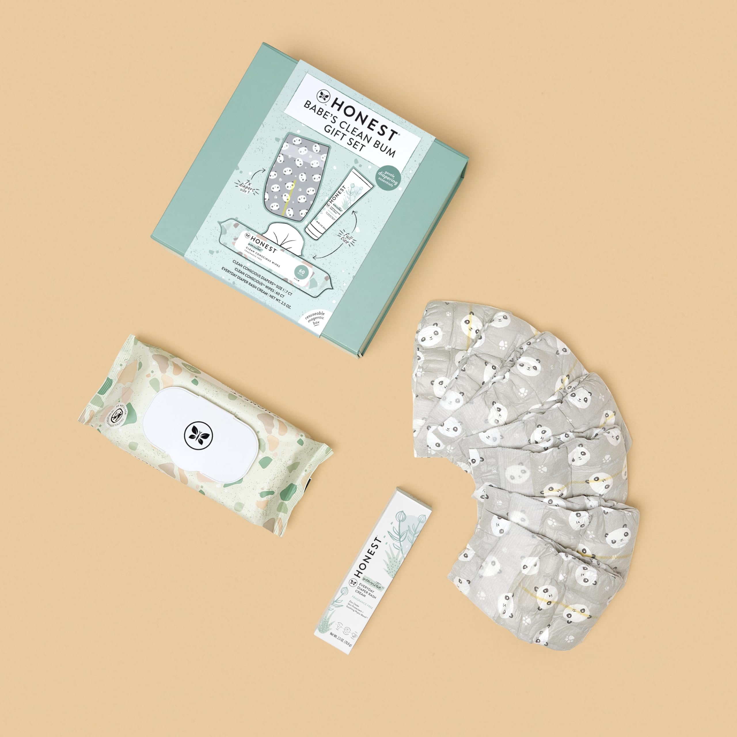 Foto 3 pulgar | Set De Regalo The Honest Company Babe's Clean Bum Diapering - Venta Internacional.