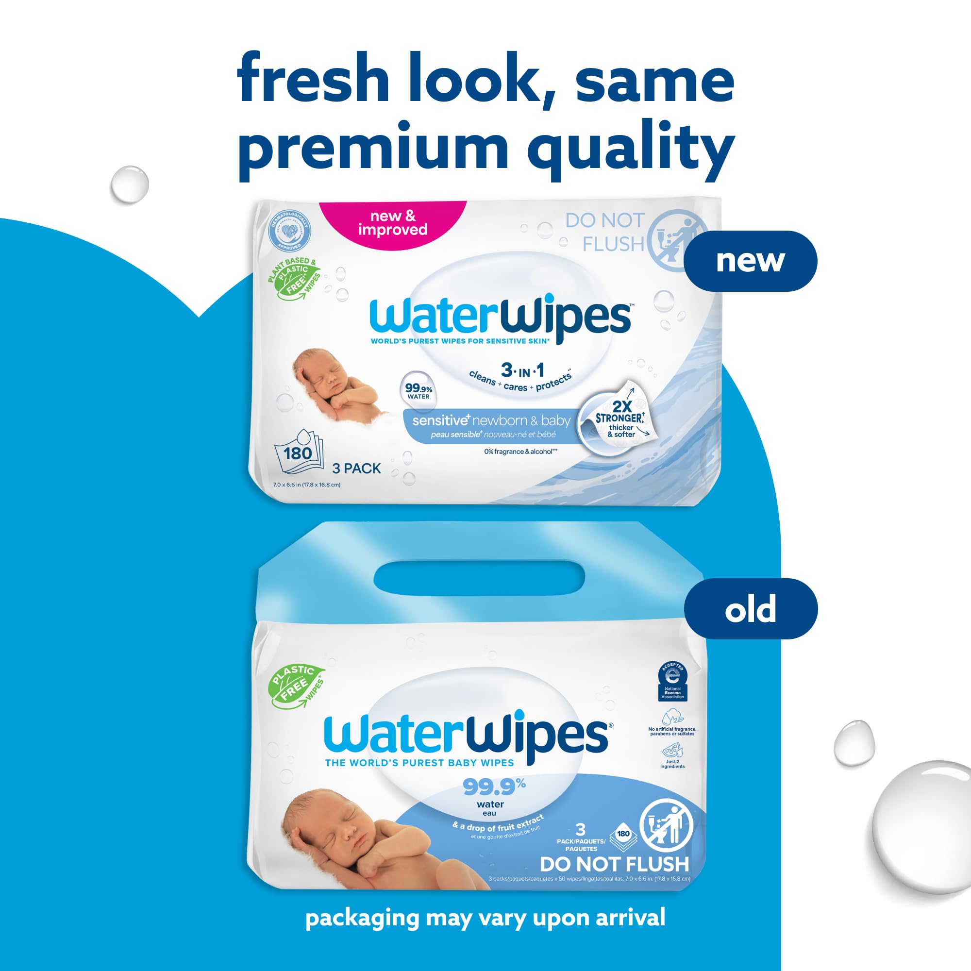 Foto 4 pulgar | Toallitas Húmedas Para Bebés Sin Plástico Originales Con 99 9% De Agua X180 - Venta Internacional.