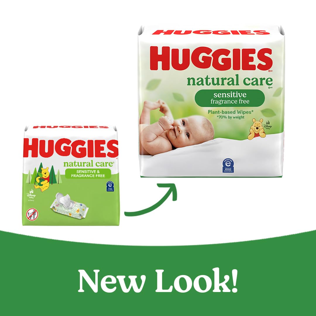 Foto 3 pulgar | Toallitas Para Bebés Huggies Natural Care Sensitive Sin Perfume 288 Unidades - Venta Internacional.