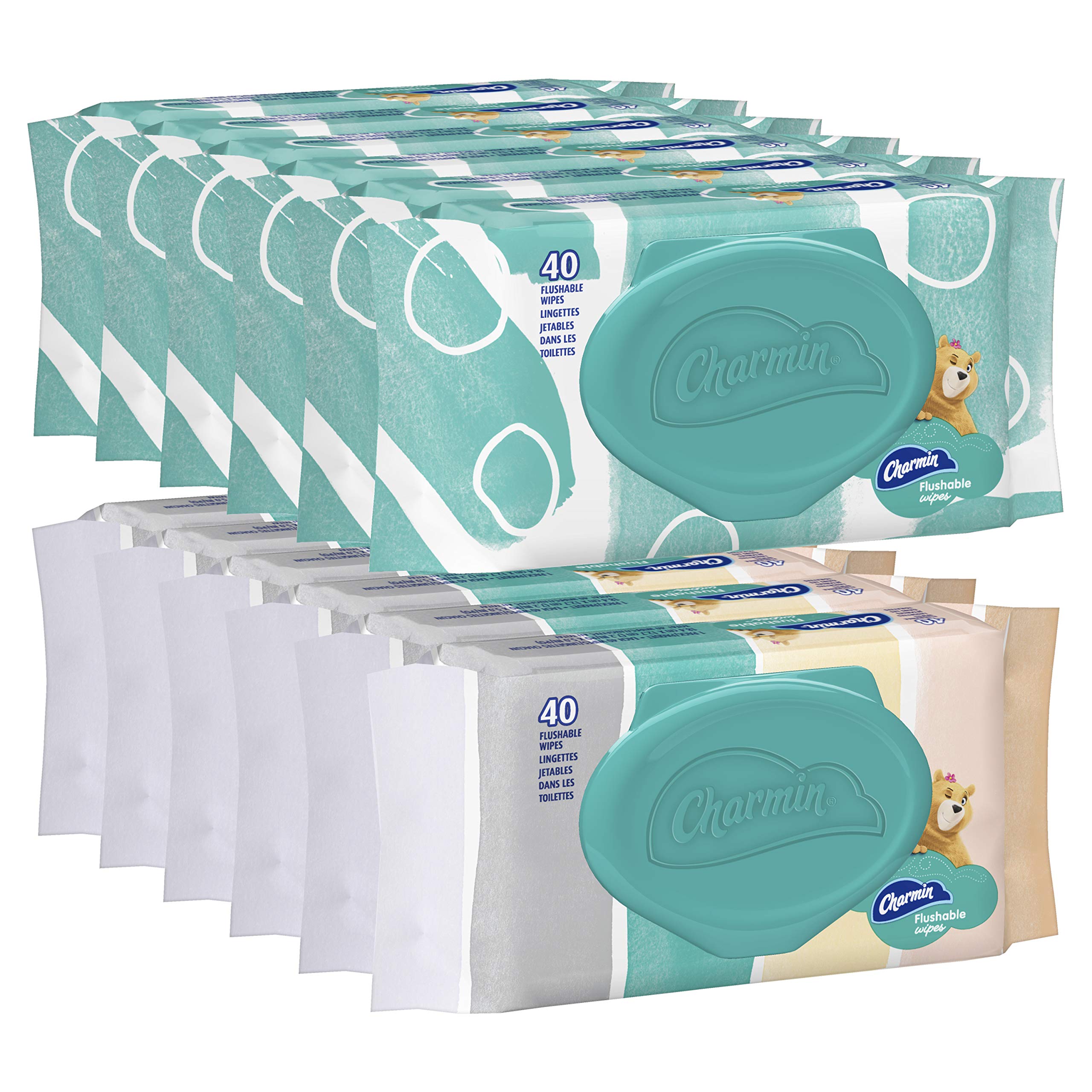 Foto 1 | Toallitas Húmedas Charmin Freshmates  Desechables  Sin Perfume  12 Unidades  40 Hojas - Venta Internacional.