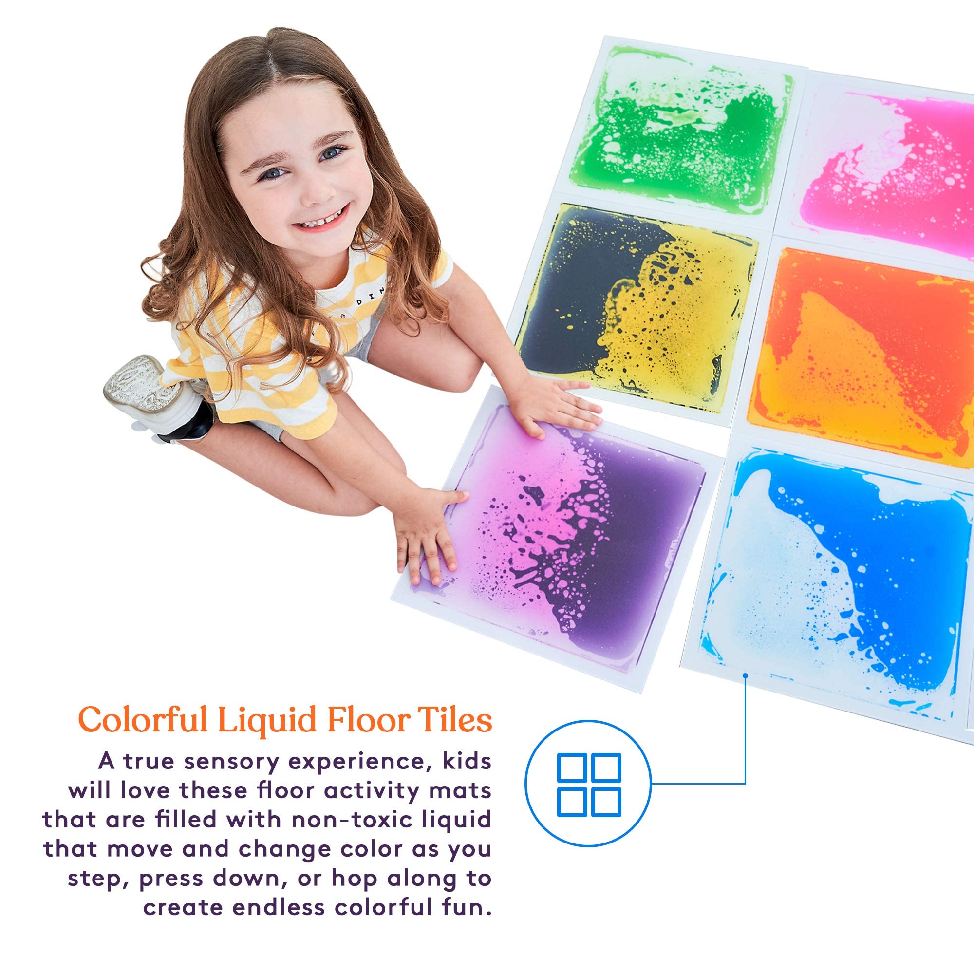 Foto 4 pulgar | Liquid Floor Tiles Special Supplies, Juego Cuadrado De 9 Niños - Venta Internacional.