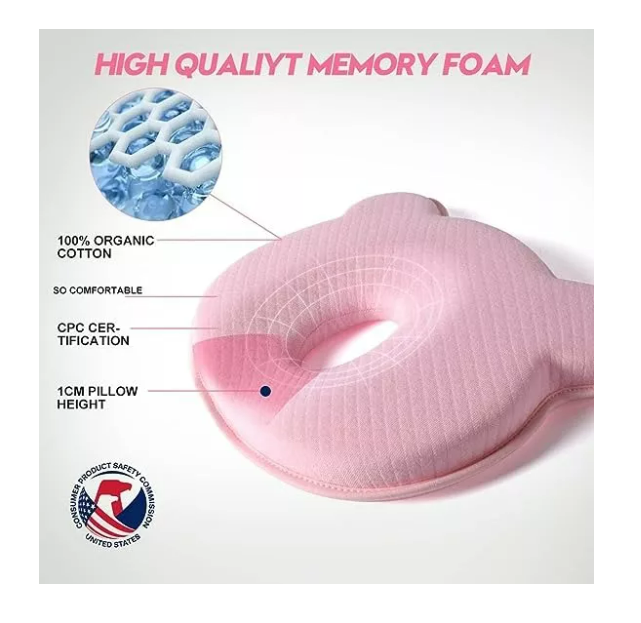 Foto 4 pulgar | Almohada Para Bebé Memory Foam Prevenir Cabeza Wünd