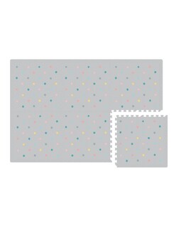 Foto 3 | Tapete Nuzu Armable De Foam Para Bebés Gris Puntos De Colores