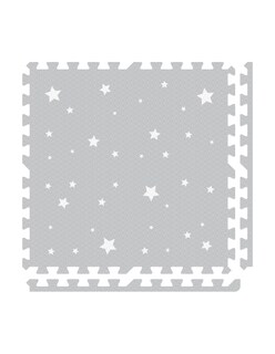 Foto 1 | Tapete Nuzu Armable De Foam Para Bebés Gris Claro De Estrellas