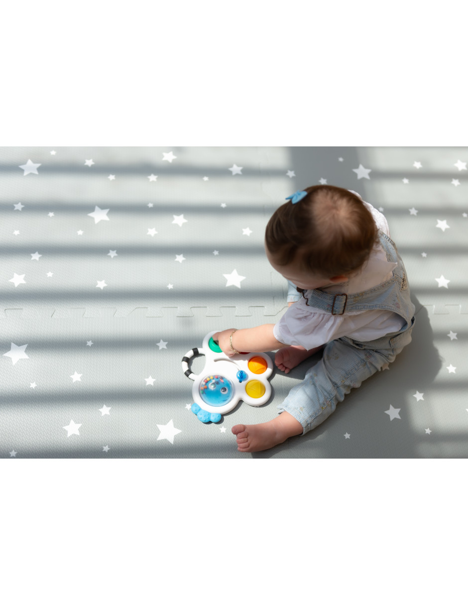 Foto 5 | Tapete Nuzu Armable De Foam Para Bebés Gris Claro De Estrellas