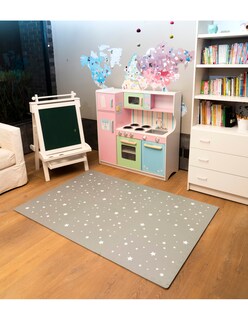 Foto 6 | Tapete Nuzu Armable De Foam Para Bebés Gris Claro De Estrellas