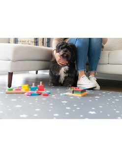Foto 7 | Tapete Nuzu Armable De Foam Para Bebés Gris Claro De Estrellas