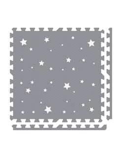 Foto 1 | Tapete Nuzu Armable De Foam Para Bebés Gris Obscuro De Estrellas
