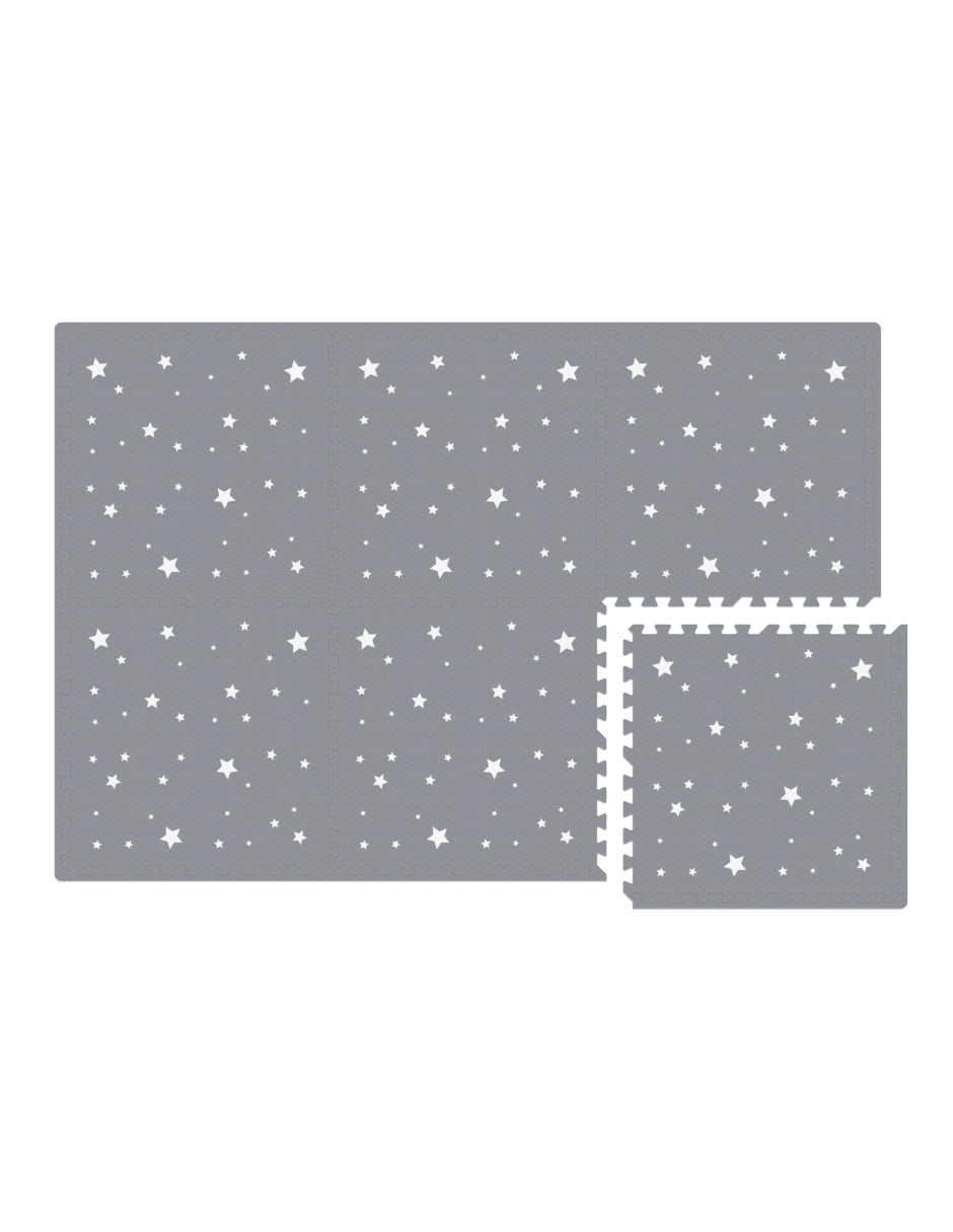 Foto 4 pulgar | Tapete Nuzu Armable De Foam Para Bebés Gris Obscuro De Estrellas