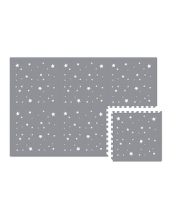 Foto 3 | Tapete Nuzu Armable De Foam Para Bebés Gris Obscuro De Estrellas