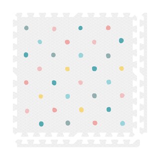 Foto 1 | Tapete Nuzu Armable De Foam Para Bebés Blanco Puntos De Colores