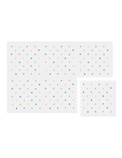 Foto 3 | Tapete Nuzu Armable De Foam Para Bebés Blanco Puntos De Colores
