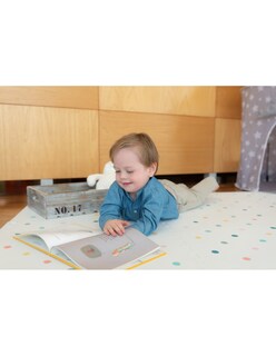 Foto 4 | Tapete Nuzu Armable De Foam Para Bebés Blanco Puntos De Colores